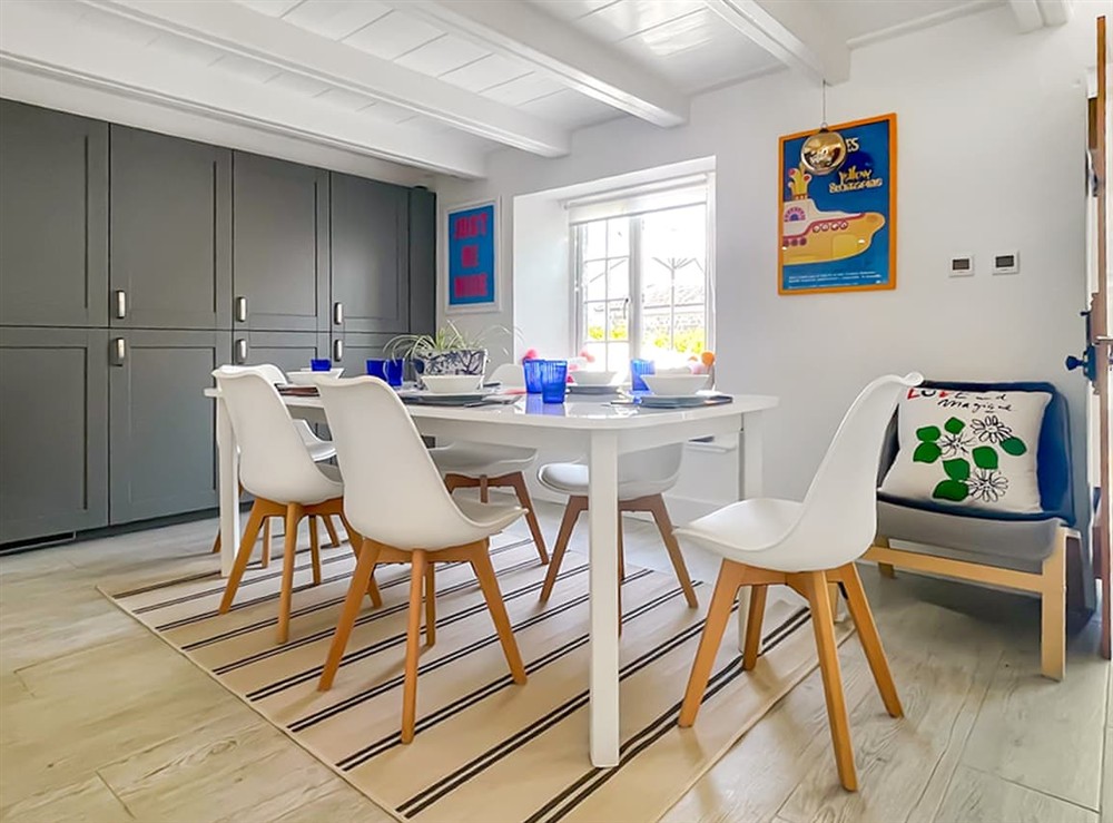 Dining Area at Penty Lowen in St Mawes, Cornwall
