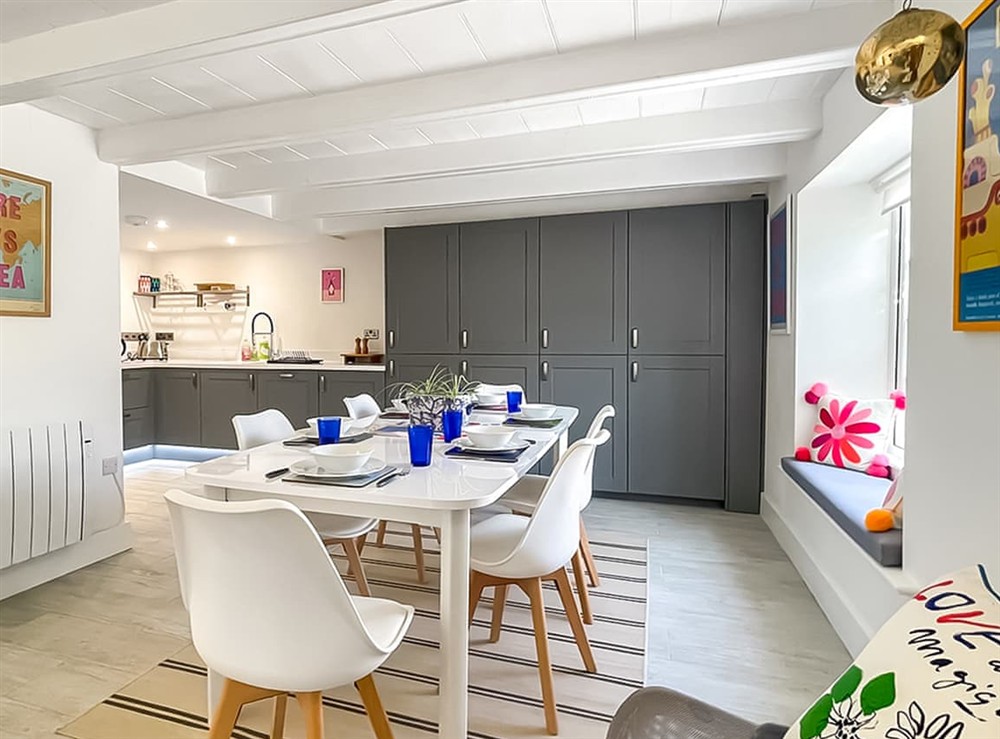 Kitchen/diner at Penty Lowen in St Mawes, Cornwall