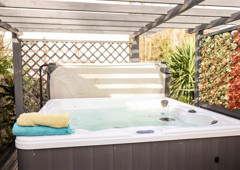 There is a hot tub at Peony Cottage, Lakeside near Newby Bridge