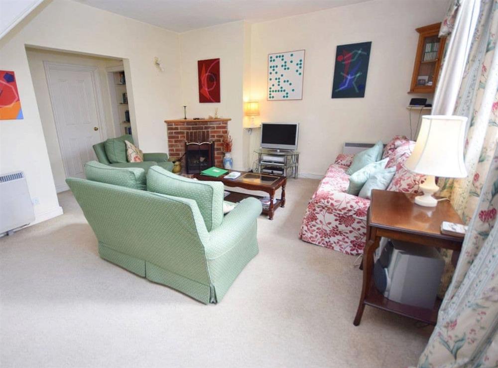 Living room at Pepper Pot Cottage in Compton, near Chichester, West Sussex
