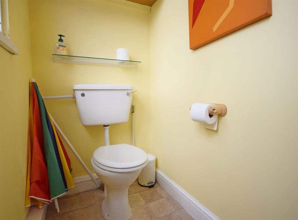 Separate toilet at Pepper Pot Cottage in Compton, near Chichester, West Sussex