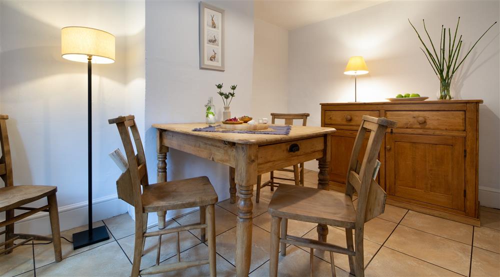 The dining room at Peppercombe Coastguard Cottage 2 in Nr. Bideford, Devon