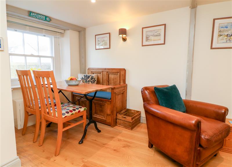 The living area at Peppers Cottage, Appledore