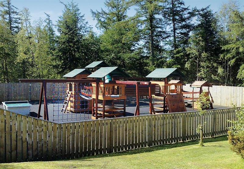 Children’s play area at Percy Wood Country Retreat in Northumberland, North of England