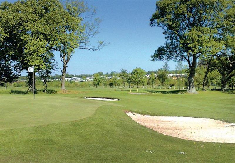 On-site golf course at Percy Wood Country Retreat in Northumberland, North of England