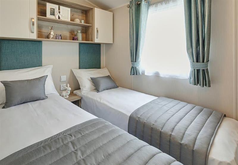 Twin bedroom in the Platinum 2 at Percy Wood Golf and Country Park in Morpeth, Northumberland