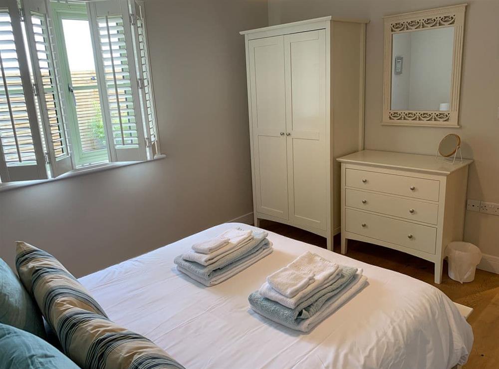 Double bedroom at Peregrine Lodge in St Columb, near Padstow, Cornwall