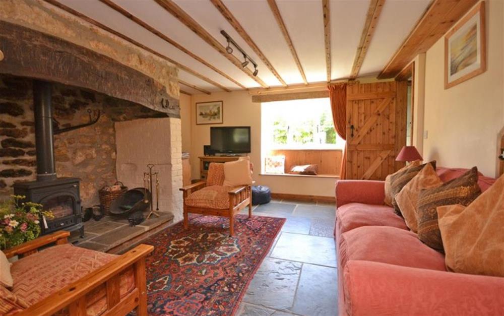 A view of the lounge at Perhay Cottage in Bridport