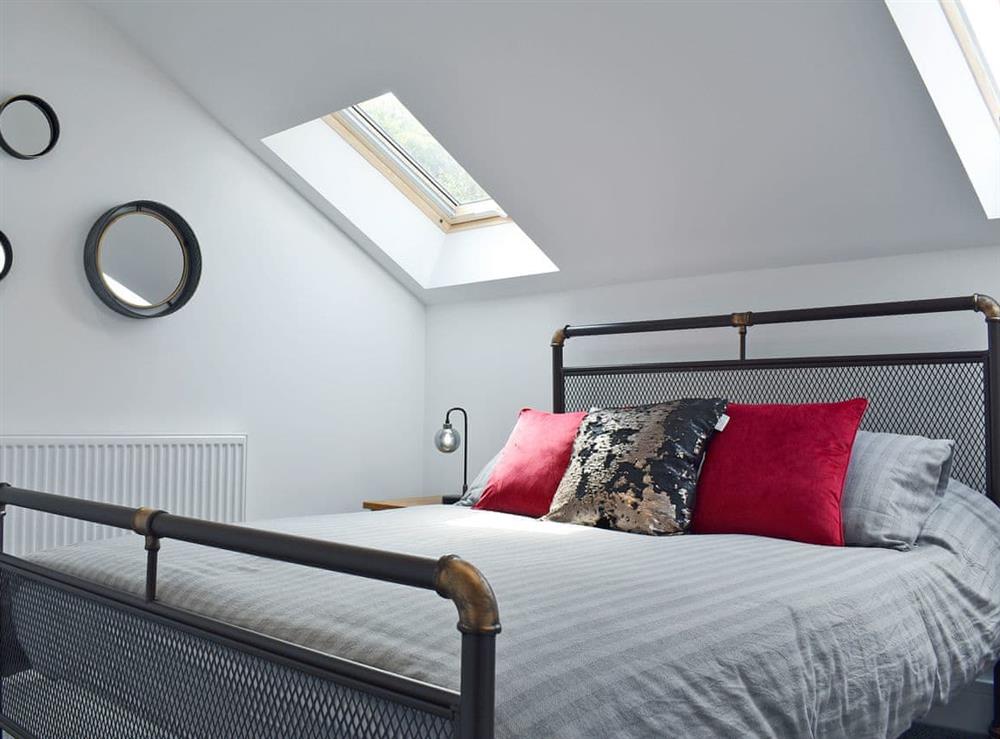 Stylishly furnished double bedroom at Perivale Lodge in near Lydney, Gloucestershire
