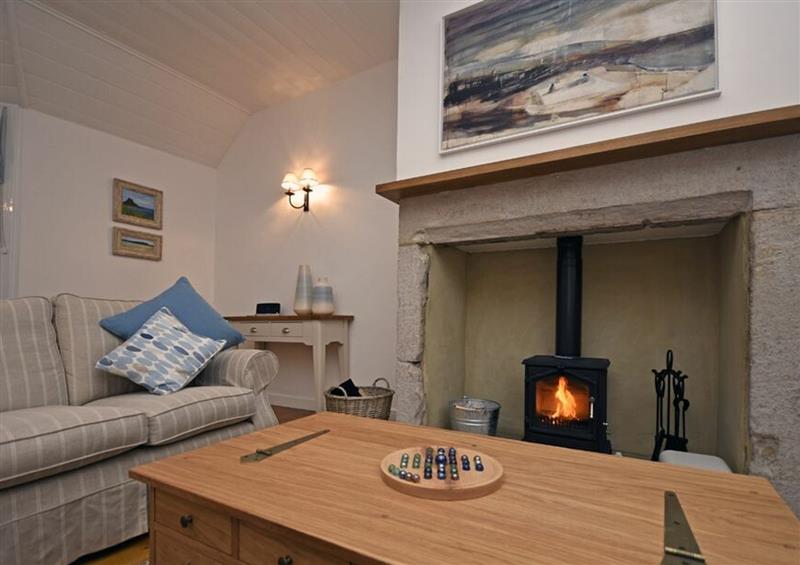 The living room at Periwinkle, Bamburgh