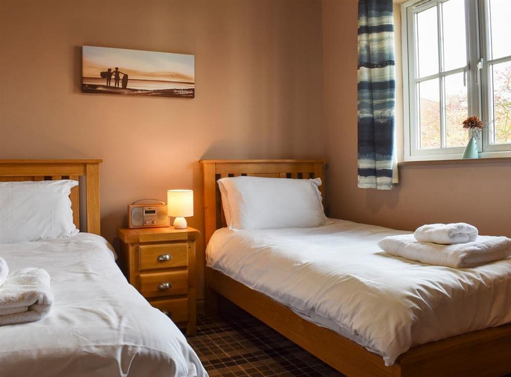 Twin bedroom at Perran Cottage in Filey, Yorkshire, North Yorkshire