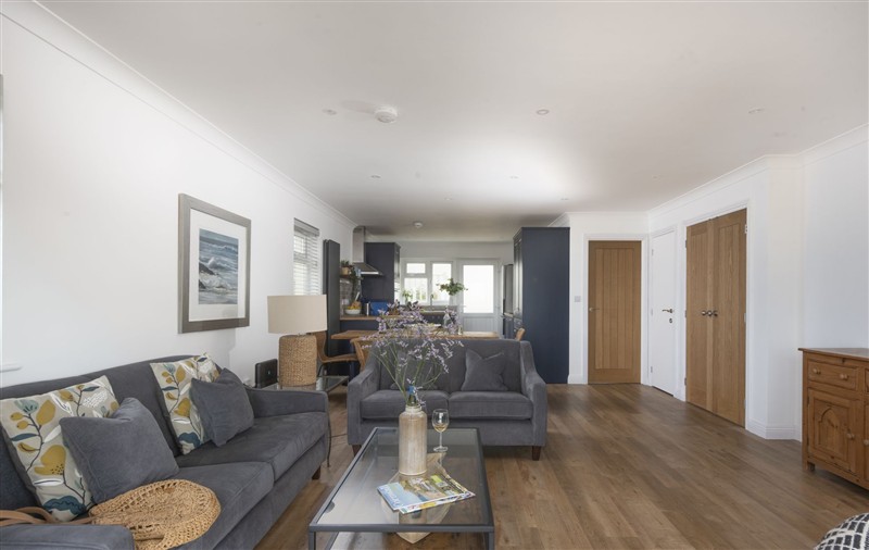 This is the living room at Perranhaven, Cornwall