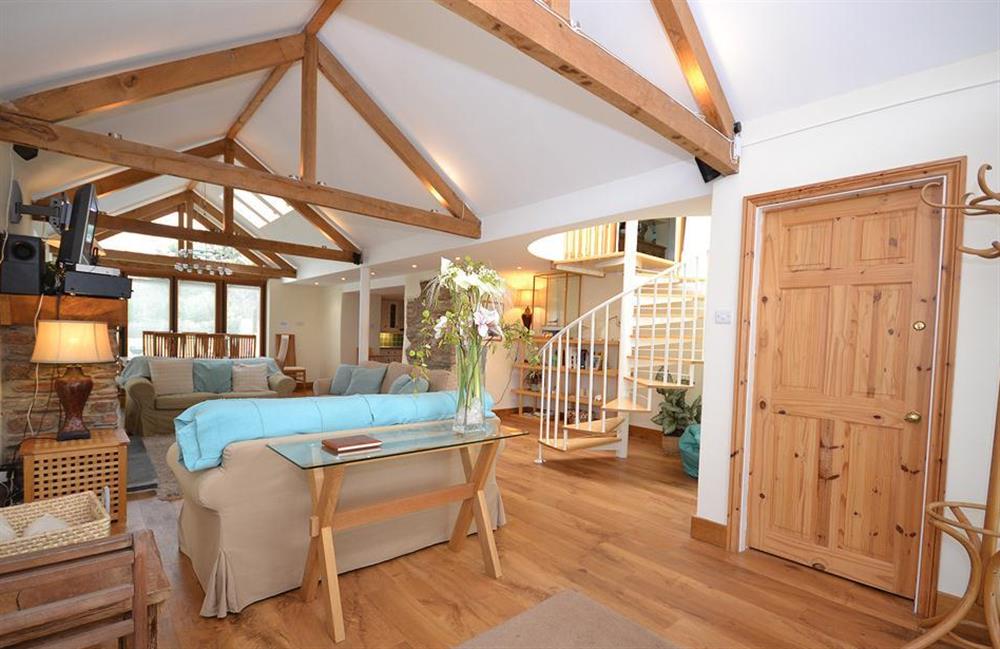 Another view of the living room at Perrotts, Salcombe