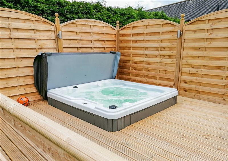 Enjoy the hot tub at Peters Lea, Bakewell