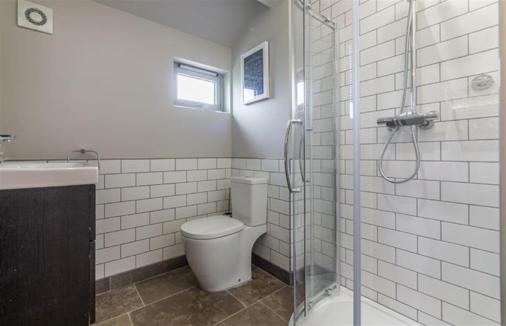 Ground floor: Bedroom two en-suite shower room at Peterstone Lodge, Holkham near Wells-next-the-Sea