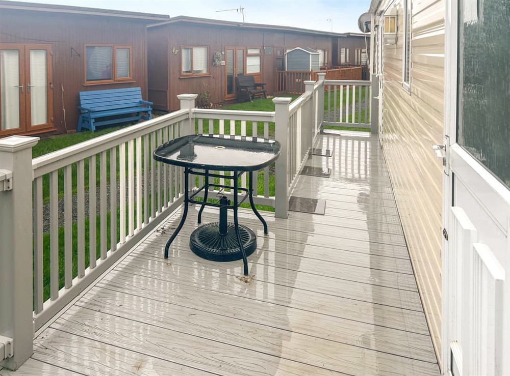 Terrace at Petes Holiday Home in Mablethorpe, Lincolnshire