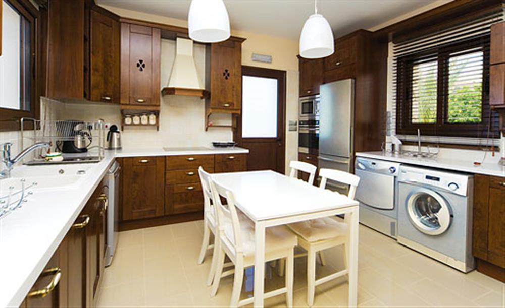 The kitchen at Petrides Villa, Argaka, Cyprus