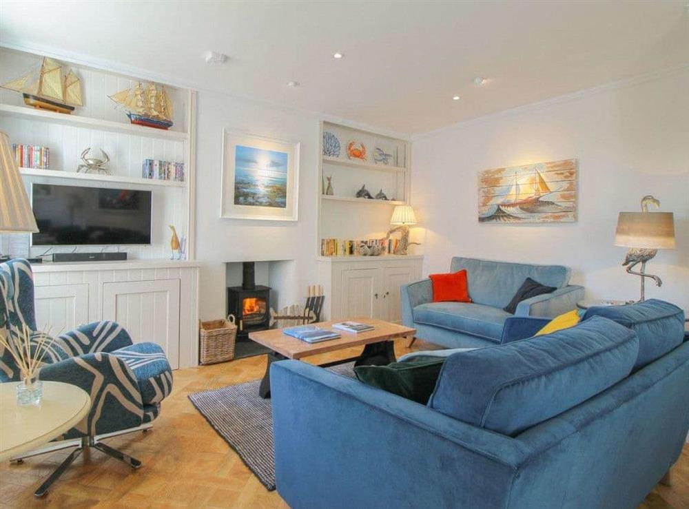 Sitting room at Petroc in St Mawes, Cornwall