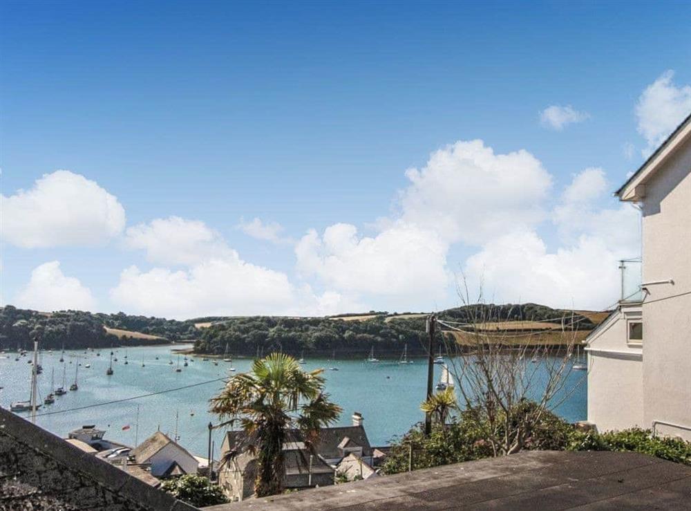 View from balcony and sea view bedroom at Petroc in St Mawes, Cornwall