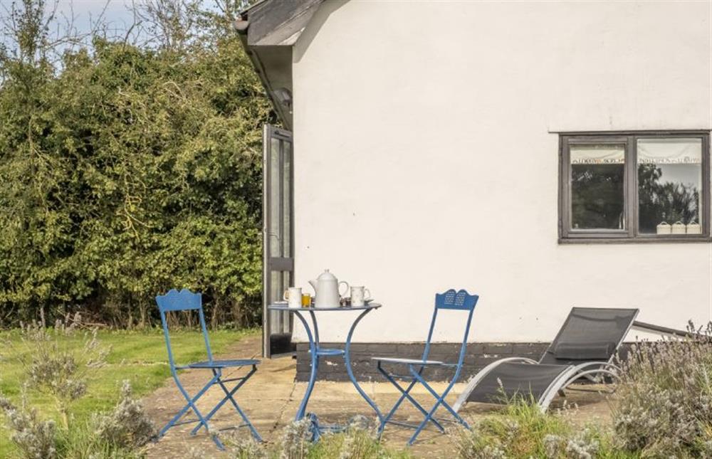 A lovely spot to catch some rays! at Pettingalls Farm Cottage, Deopham Green near Wymondham