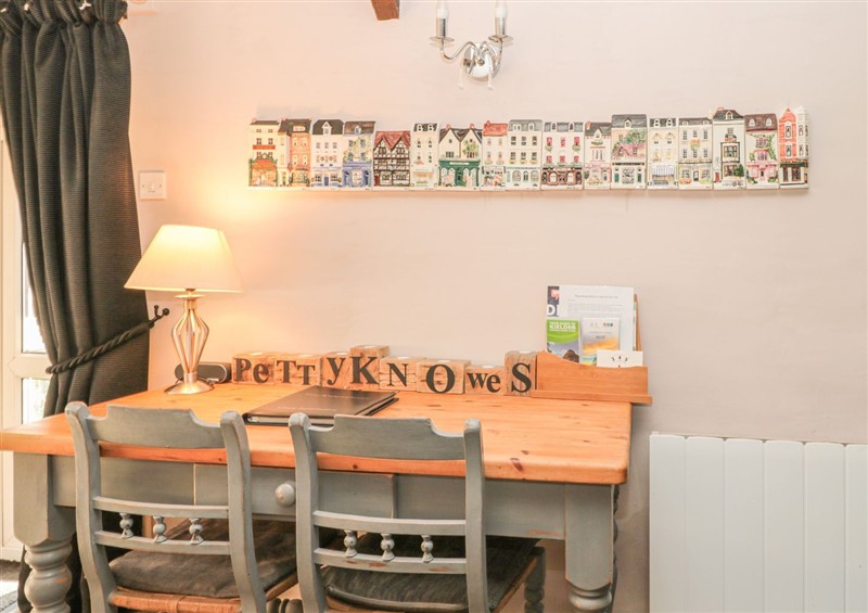 The dining room at Petty Knowes Cottage, Rochester near Otterburn