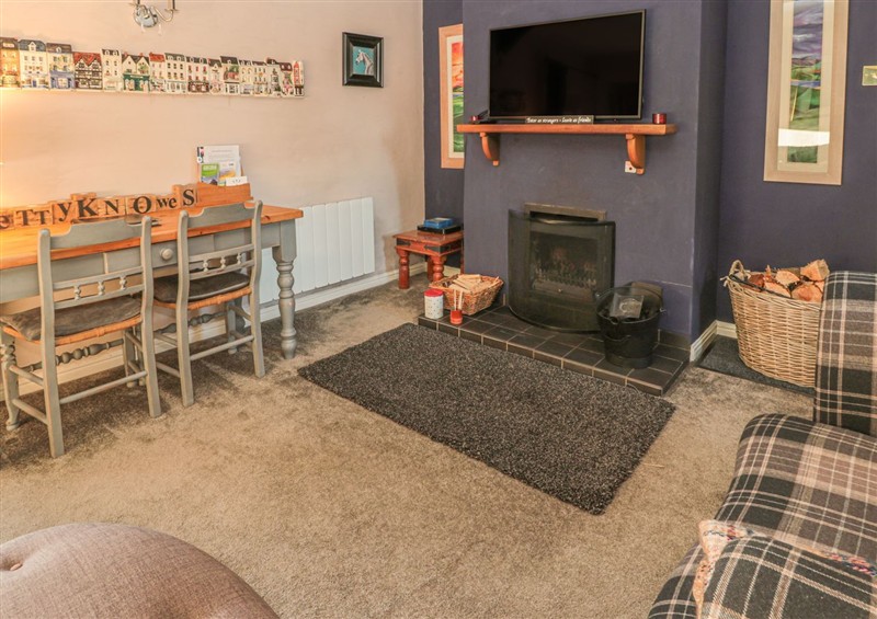 The living room at Petty Knowes Cottage, Rochester near Otterburn