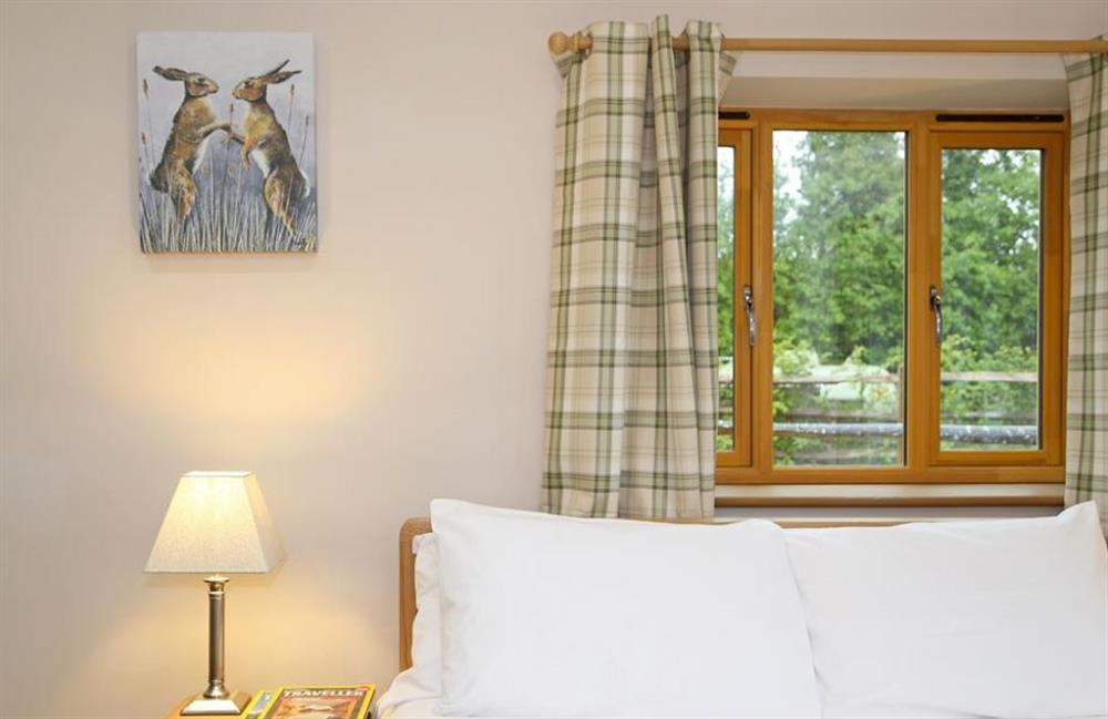 Double bedroom at Pheasant Cabin, Ulcombe, Kent