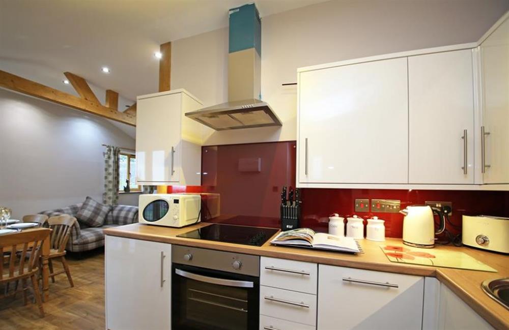 The kitchen at Pheasant Cabin, Ulcombe, Kent