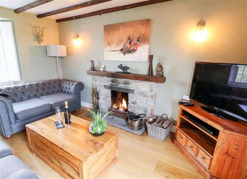 The living room at Pheasant Cottage, Hurst near Reeth