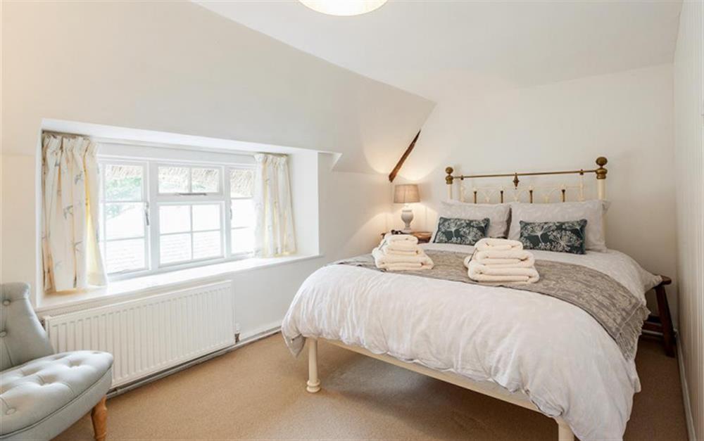 Bedroom 3  with double bed at Pheasant Cottage in Salcombe
