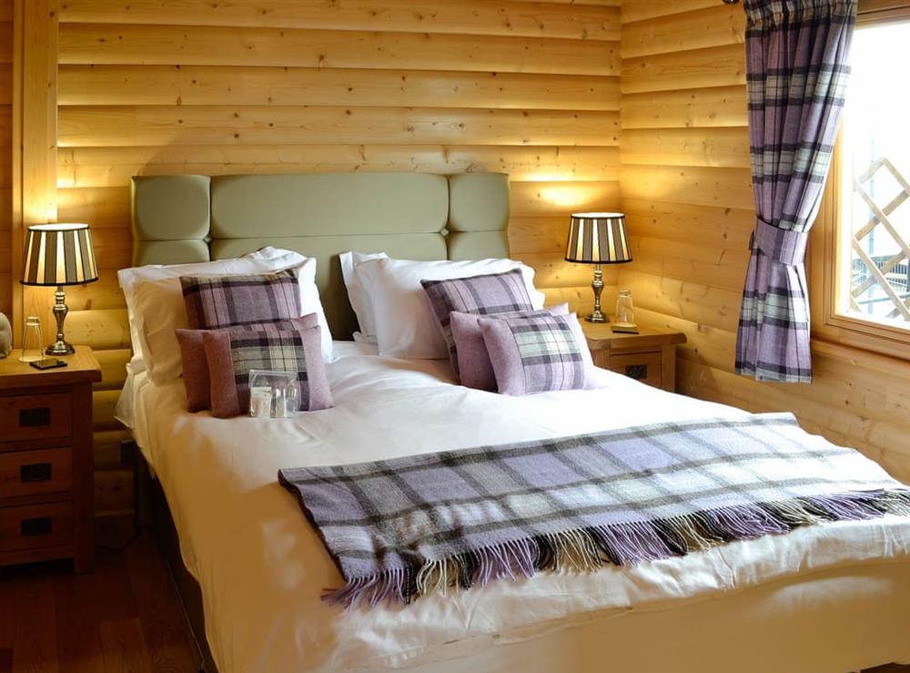 Double bedroom at Pheasant Lodge in Longtown, near Carlisle, Cumbria