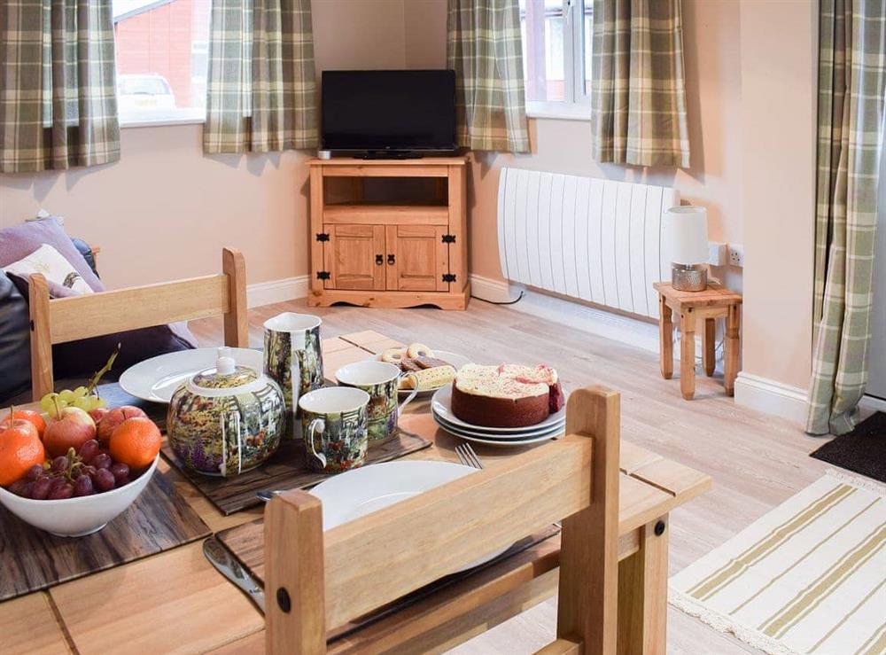 Lovely and welcoming living area at Pheasant Lodge in Staithes, near Whitby, North Yorkshire