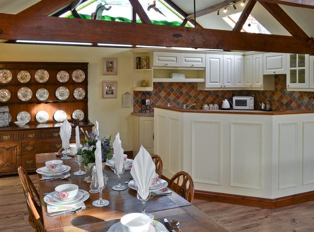 Dining area at Pheasant Roost in Swanton Morley, The Heart of Norfolk, Great Britain