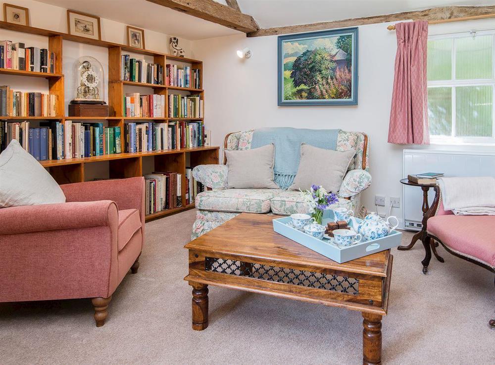 Spacious and homely open plan living area at Pheasants Hill Old Byre in Hambleden, near Henley-on-Thames, Buckinghamshire, England