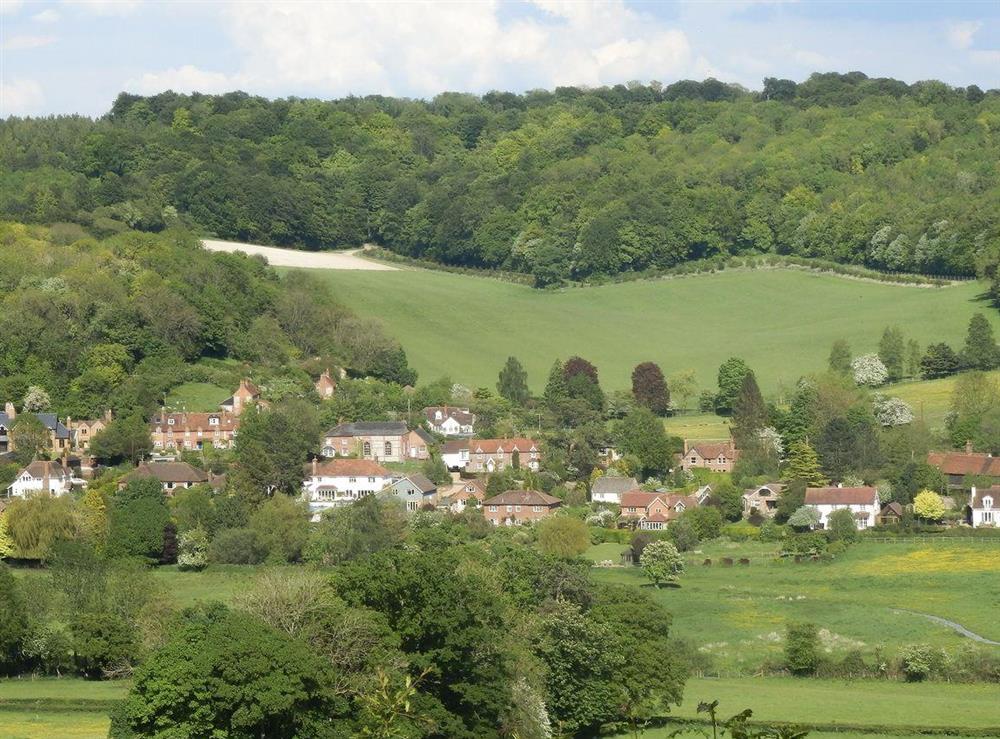 The cottage can be found in a beautiful hamlet in the English countryside at Pheasants Hill Old Byre in Hambleden, near Henley-on-Thames, Buckinghamshire, England