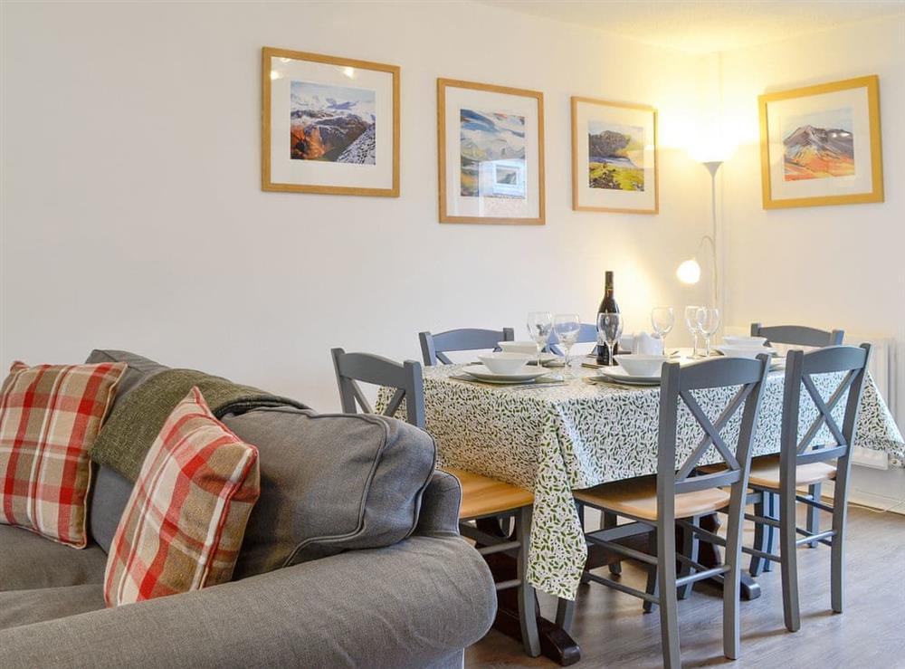 Comfortable living/ dining room at Philips Cottage in Keswick, Cumbria
