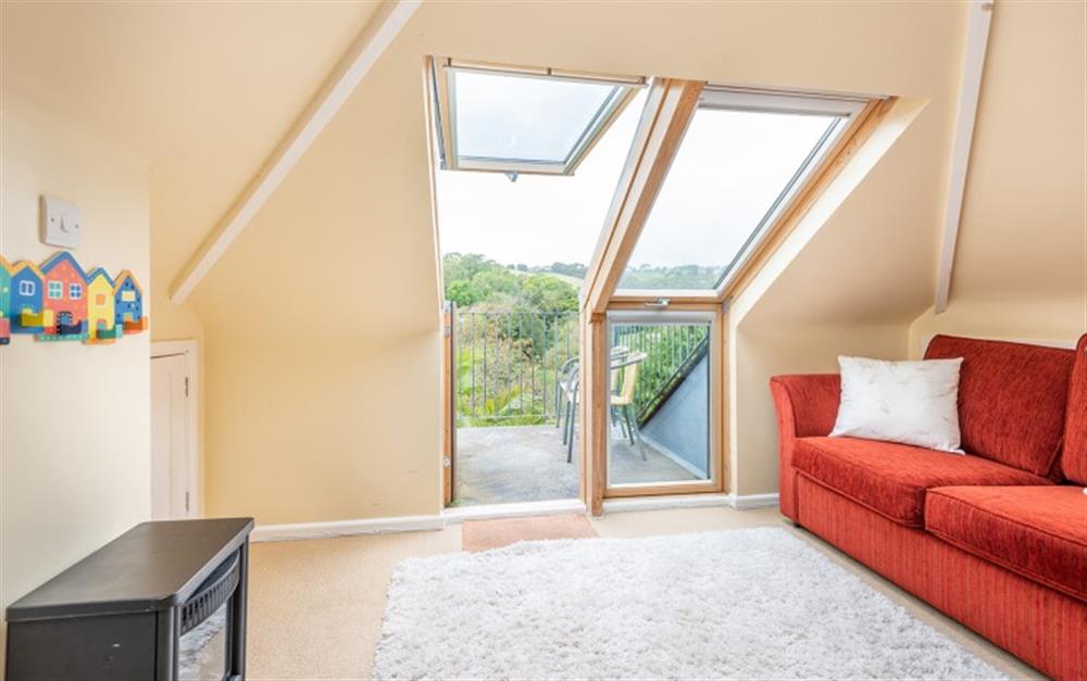 Step out on to the balcony - another space to enjoy the view! at Phoenix in Talland Bay