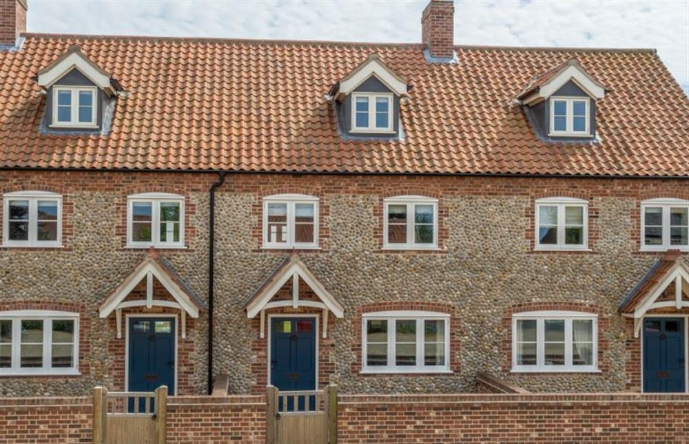 Picarini: Front elevation (centre) at Picarini, Burnham Overy Staithe near Kings Lynn