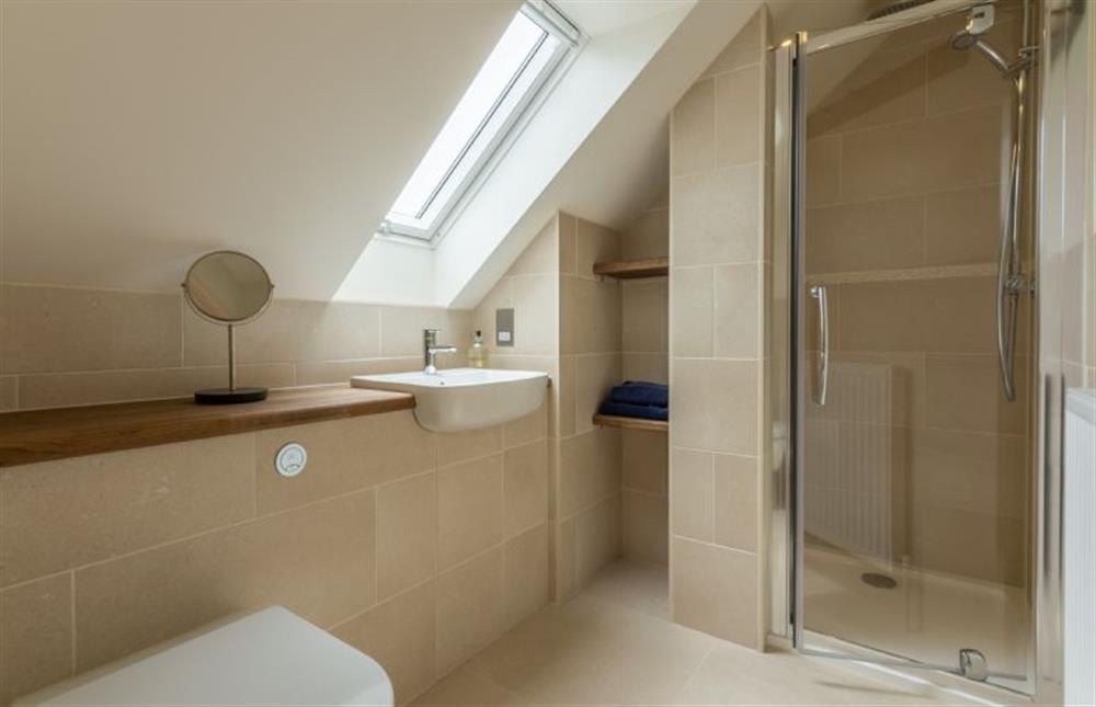 Second floor: En-suite shower room at Picarini, Burnham Overy Staithe near Kings Lynn
