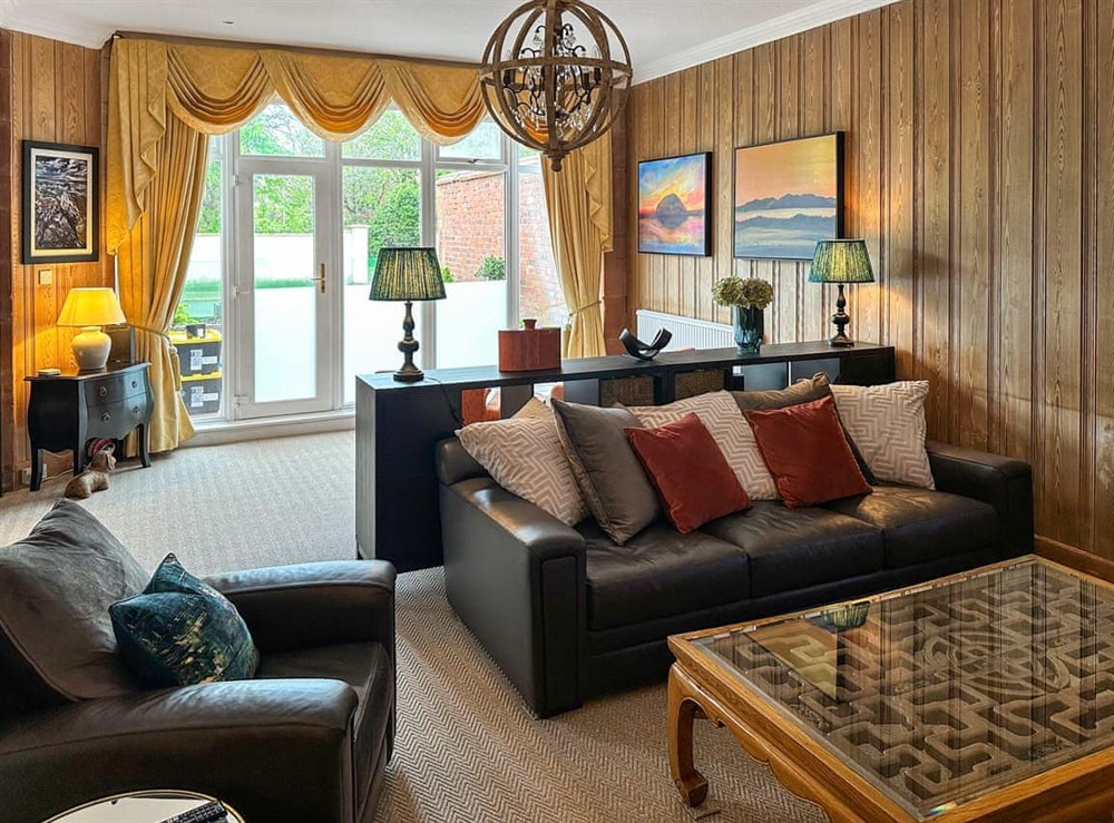 Living area at Piersland Mews in Troon, Ayrshire
