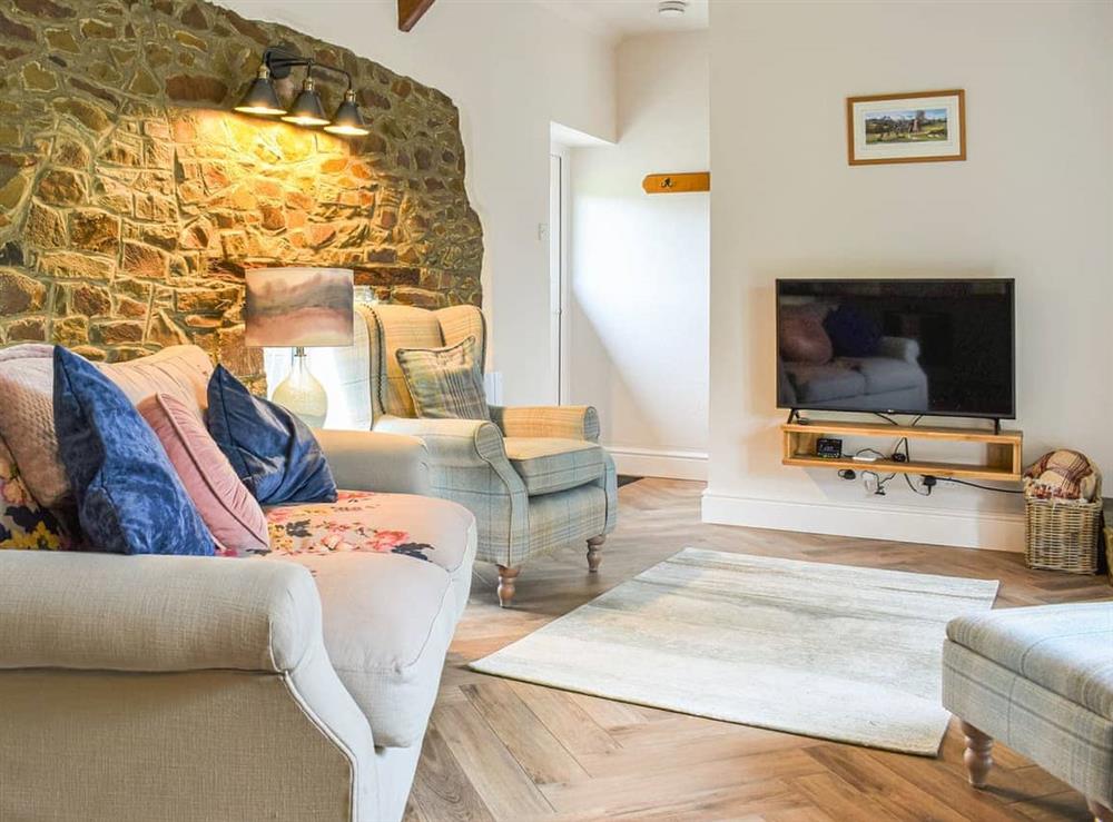 Living area at Pigaway Cottage in Petrockstow, Devon