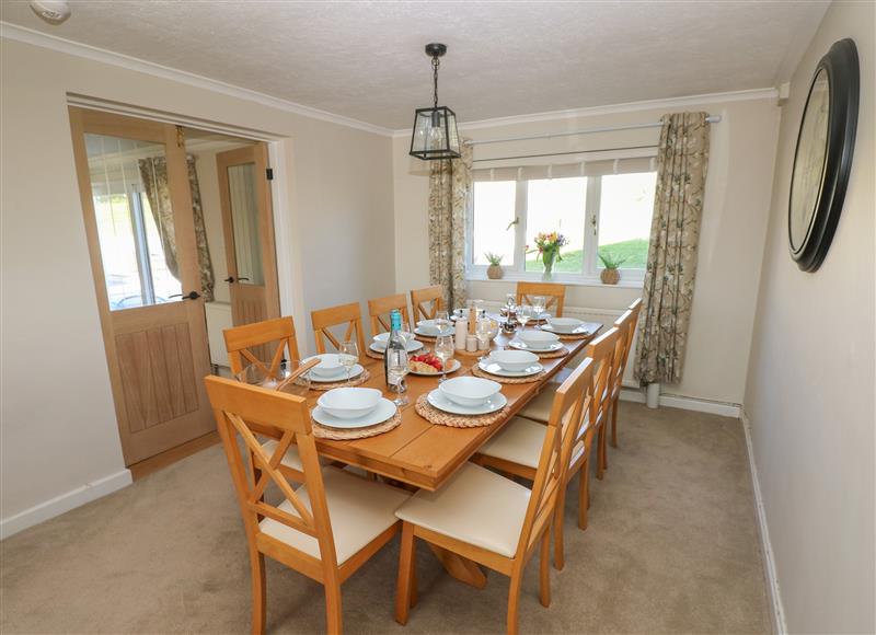 The dining area at Piglet Cottage, St Ishmaels near Milford Haven
