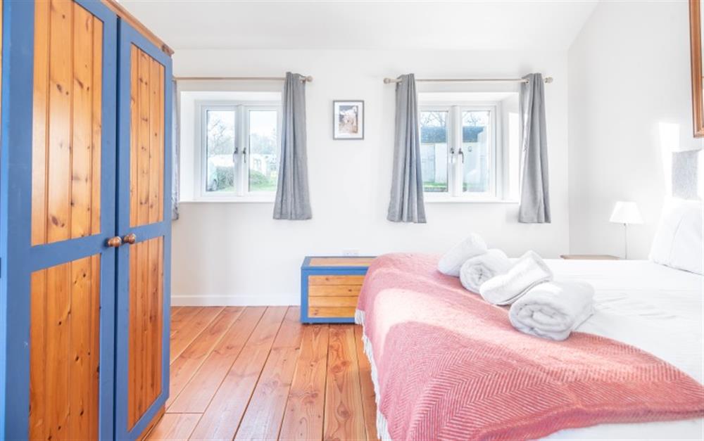 The beautiful wooden floors are throughout the property. at PigLet in Gwennap
