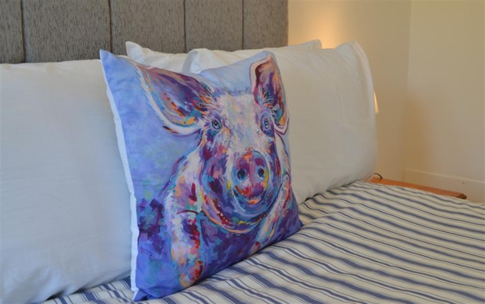 We love the "Piggy" cushions