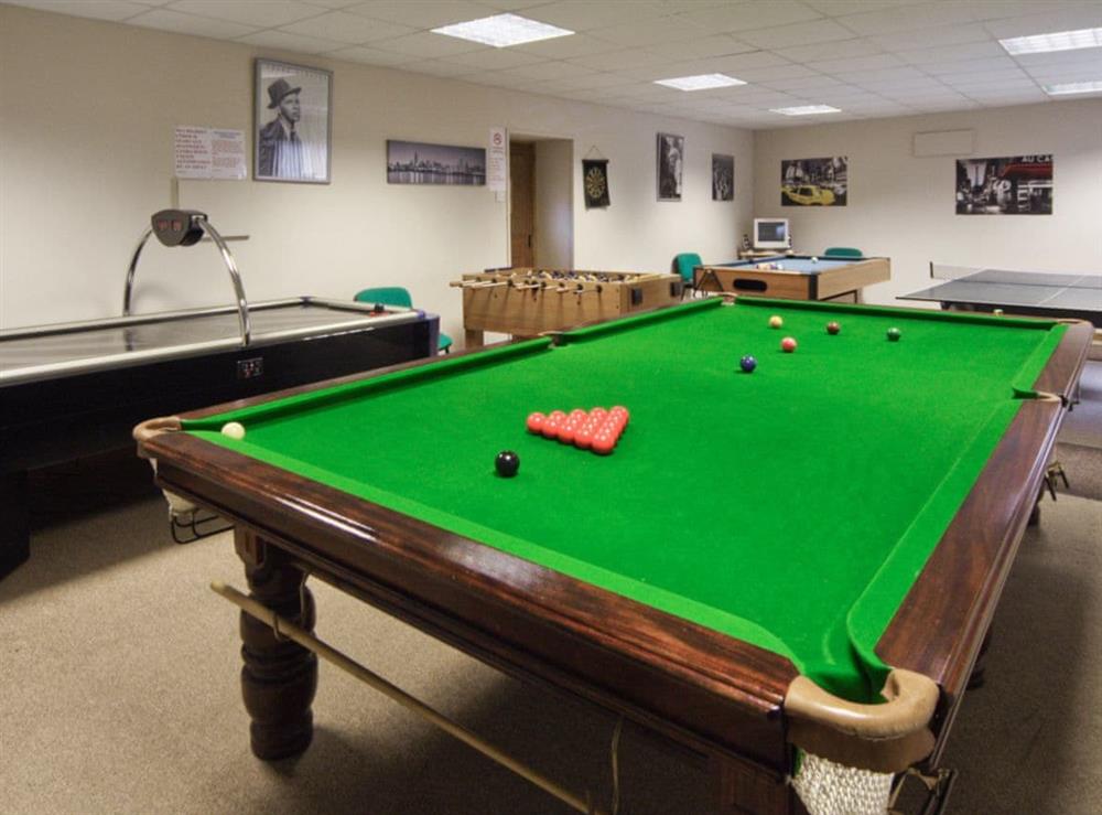 Games room at Piglets Place in Shrewsbury, Shropshire