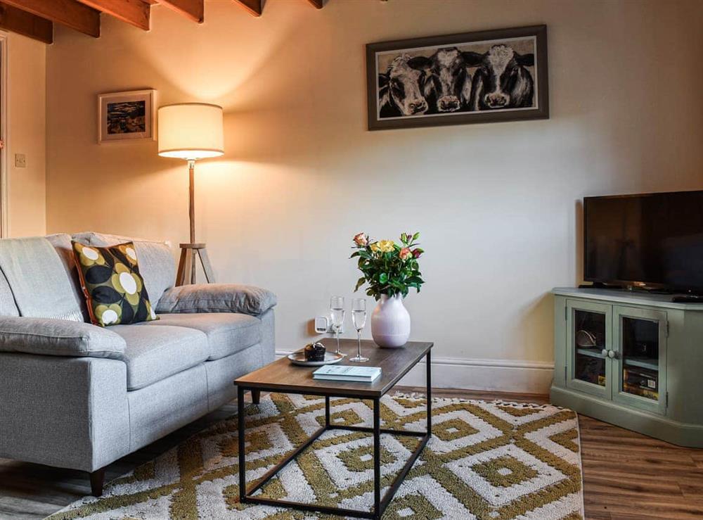 Living area at Pike Cottage in Hinderwell, near Whitby, North Yorkshire