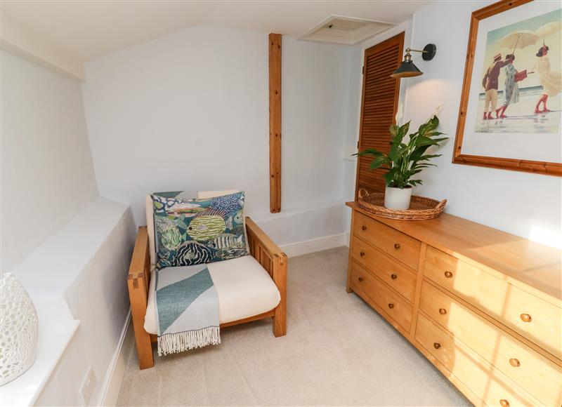 One of the bedrooms at Pilchard Cottage, Dawlish