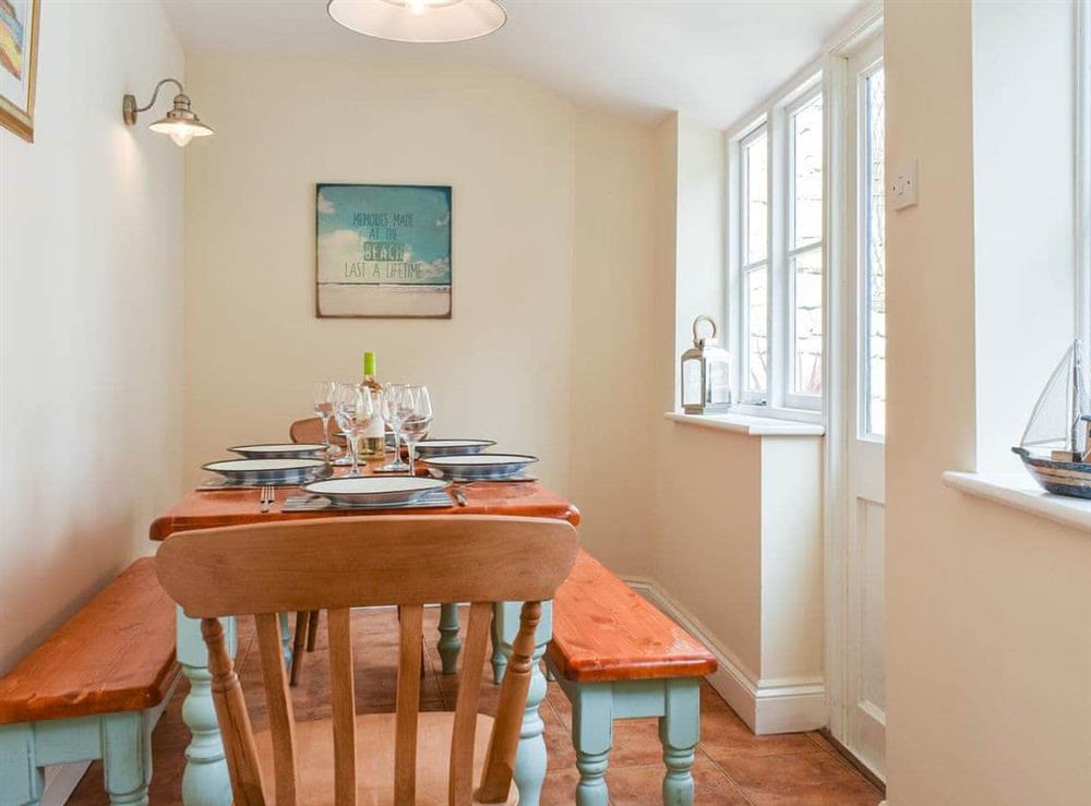Dining Area at Pilchard Cottage in Scarborough, North Yorkshire