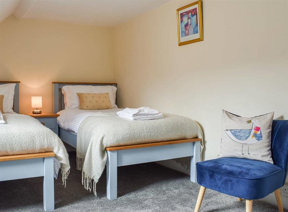 Twin bedroom at Pilchard Cottage in Scarborough, North Yorkshire
