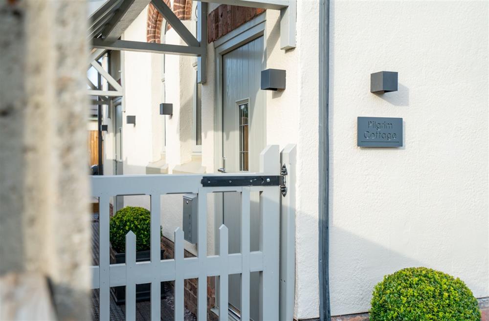 The gateway to the main entrance of the property